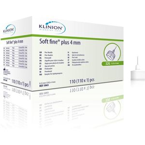 Klinion Diabetes Care Soft fine Plus pennaalden 0,23mm (32G) x 4mm Klinion