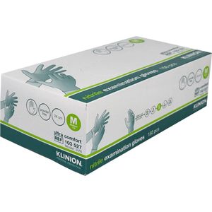 Klinion - Ultra Comfort - Klushandschoenen - Wit - Nitrile - Poedervrij