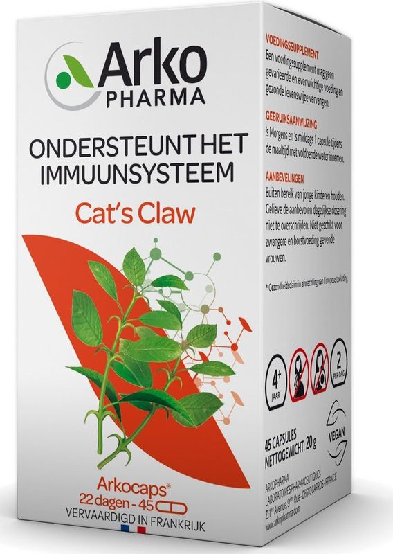 Arkocaps - Cat's Claw - Maagtabletten - Plantaardig - 348 mg per Capsule