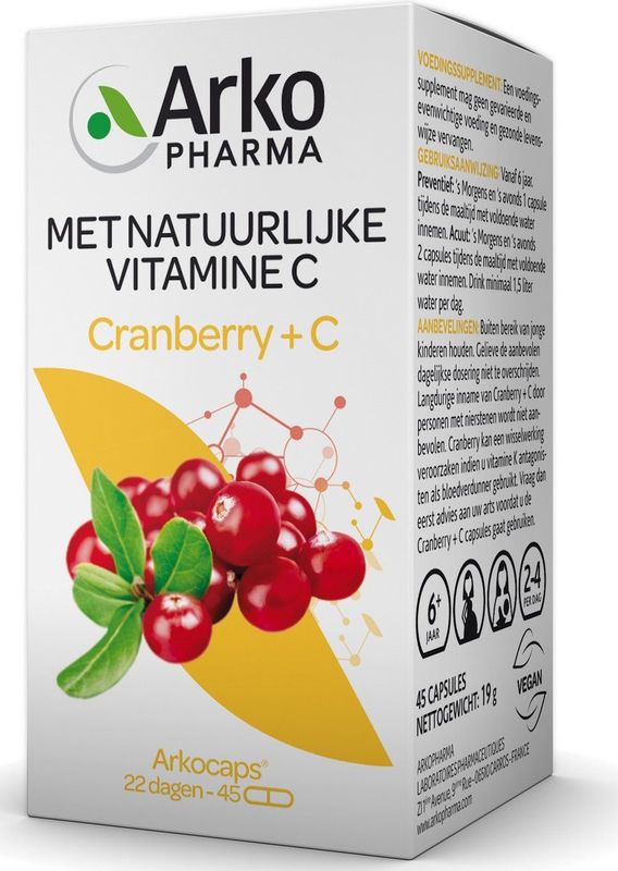 Arkocaps Cranberry + C - 45 Capsules - Vitaminen