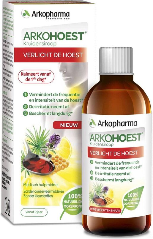 Arkohoest Kruidensiroop gezoet met honing