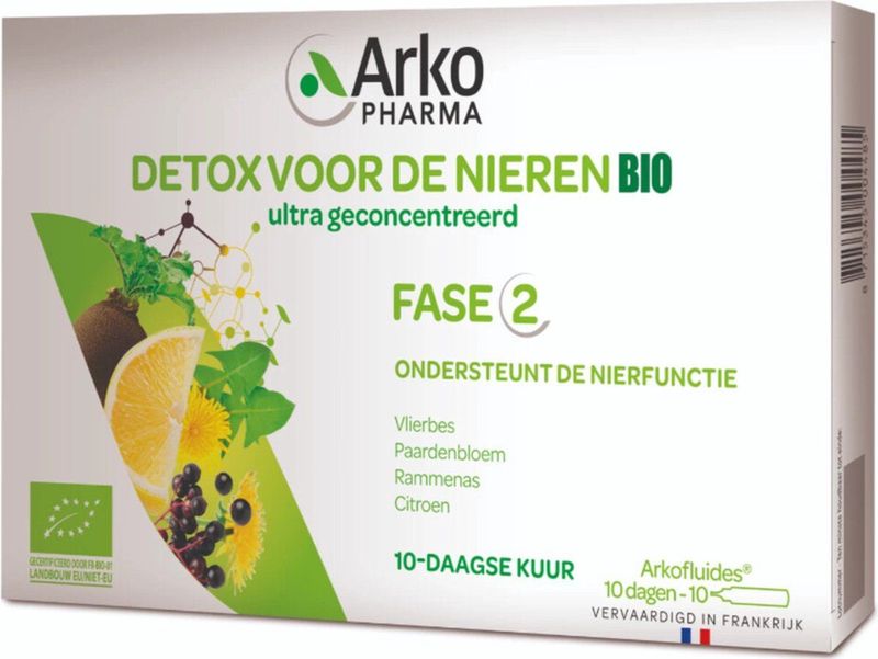 Arkopharma - Detox voor de Nieren - Drinkampullen - Bio - 10 Stuks
