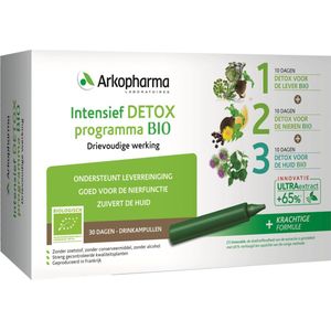 arkofluids Intensief detox programma bio drinkampullen 30 ampullen