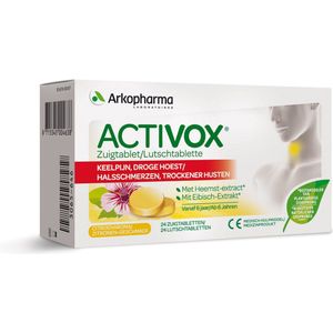Arkopharma Activox keelpijn droge hoest  24 zuigtabletten
