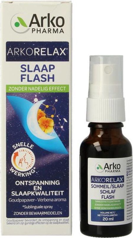 Arkorelax - Slaap Flash - Voedingssupplement - Met Goudpapaver - 20ml