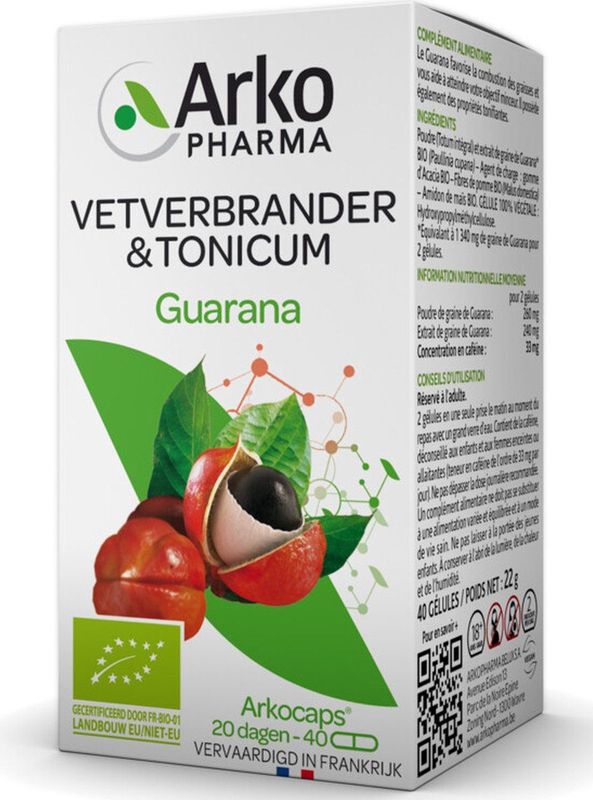 Arkocaps - Guarana - Biologisch Capsules - 60 Stuks