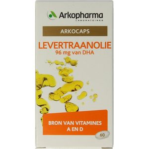 Levertraanolie - Capsules - 60 Stuks - Vervaardigd met Visolie