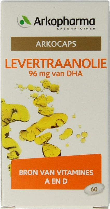 Levertraanolie - Capsules - 60 Stuks - Vervaardigd met Visolie