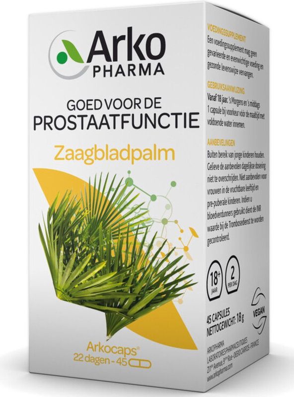 Arkocaps - Zaagbladpalm - Voedingssupplement - Plantaardige Capsules - 60 Stuks