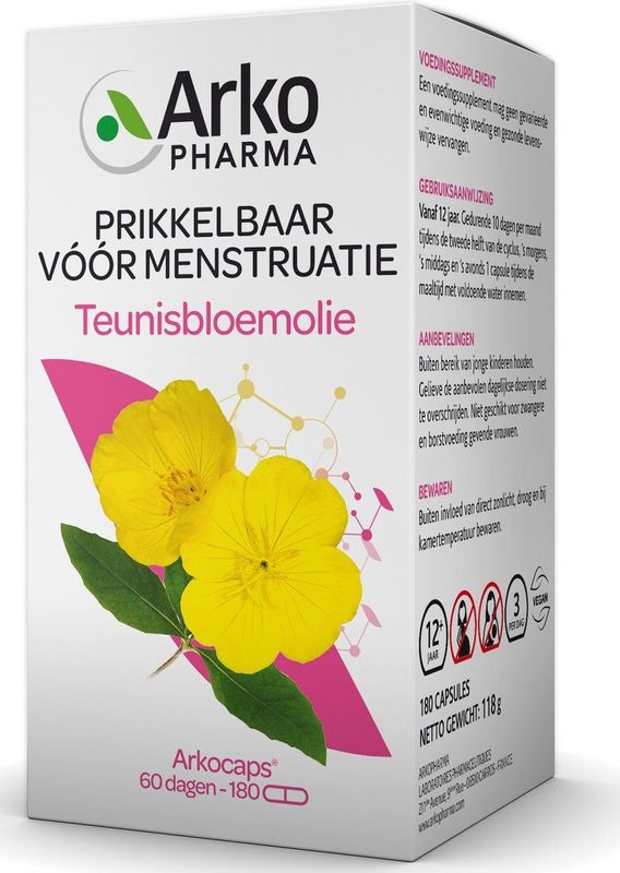 Arkocaps - Teunisbloemolie Capsules - 180 Stuks - Voedingssupplement