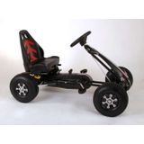 Volare - Go Kart Racing Car - Skelter - Zwart - Luchtbanden