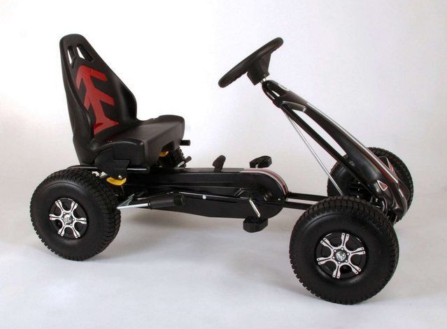 Volare - Go Kart Racing Car - Skelter - Zwart - Luchtbanden