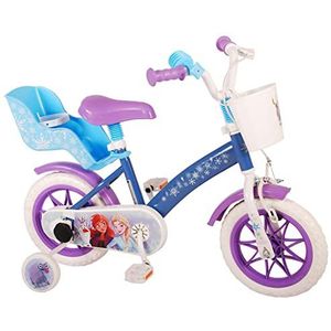 albri Frozen babyfiets 30,5 cm met zijstabilisatoren en boutenhouder, lichtblauw, klein