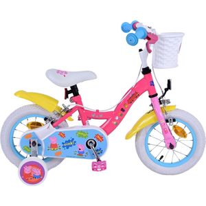 Peppa Pig Fiets - 12 inch - Roze - Twee handremmen