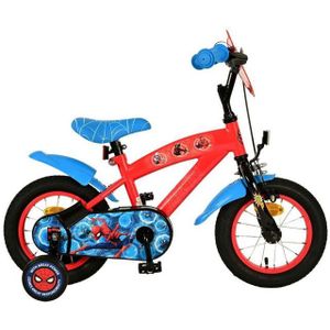 Spider-Man Kinderfiets - Jongens - 12 inch - Blauw/Rood