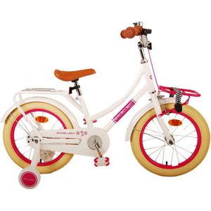 Volare Excellent Kinderfiets - Meisjes - 16 inch - Wit- 95% afgemonteerd