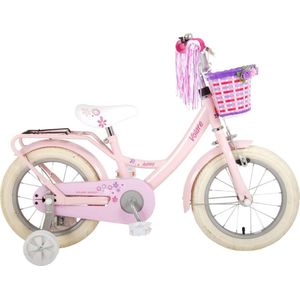 Volare Ashley Kinderfiets - Meisjes - 14 Inch - Roze - 95% Afgemonteerd