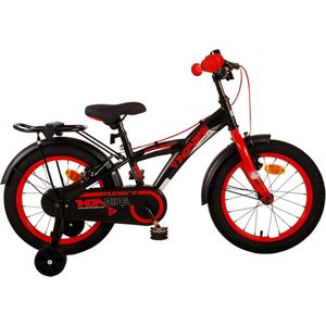 Volare Thombike Kinderfiets - Jongens - 16 inch - Zwart Rood - Twee Handremmen