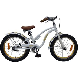 Volare Miracle Cruiser Kinderfiets - Meisjes - 18 inch - Wit - Prime Collection