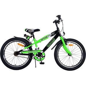 Volare Sportivo Kinderfiets - Jongens - 20 inch - Groen - Twee handremmen