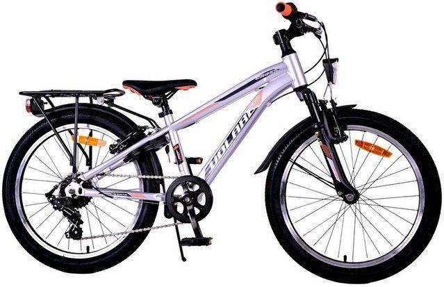 Volare - Cross Jongensfiets - Zilver/Zwart - 20 Inch - 6V V-Brakes
