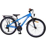 Volare Cross Kinderfiets - Jongens - 24 inch - Blauw - 18 versnellingen - Twee handremmen