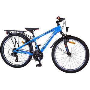 Volare - Cross Jongensfiets - Blauw/Zwart - 24 Inch Stalen Frame
