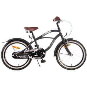 Black Cruiser Kinderfahrrad - Jungen - 18 Zoll - Schwarz - 95% zusammengebaut