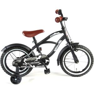 Volare Black Cruiser Kinderfiets - Jongens - 14 inch - Zwart - 95% afgemonteerd