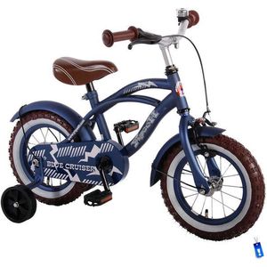 Volare Blue Cruiser Kinderfiets - Jongens - 12 inch - Blauw - 95% afgemonteerd