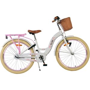 Volare Blossom Kinderfiets - Meisjes - 24 inch - Wit - 3 Versnellingen