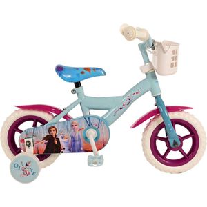 Disney - Frozen 2 - Kinderfiets - Blauw/Paarse - Doortrapper