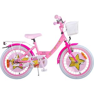 LOL Surprise Kinderfiets - Meisjes - 18 inch - Roze - Twee handremmen