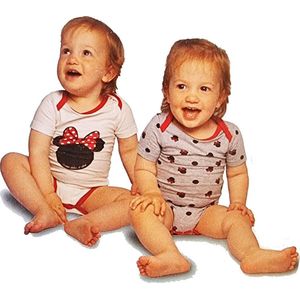 Disney baby Minnie Rompertjes 62/68 - 2 Stuks