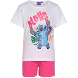Stitch Shortama - Pyjama Kinderen - disney stitch - Korte mouw - Maat 116/122 - 100% katoen