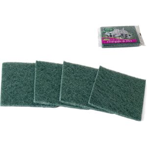 12x Schuurspons Groen |Schuurpads| Schuursponsjes voor pannen | Schuurlapje |19.5x14x1cm