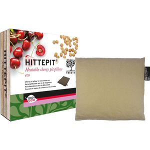 Treets - Hittepit Eco - Kersenpitkussen - Vierkant - Bruin