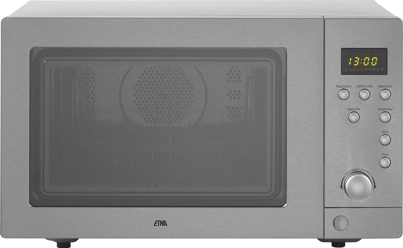 ETNA ECM243RVS - Combi-magnetron - Vrijstaand - 900 watt - 25 liter - RVS