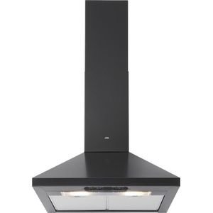 ETNA AP360ZT - Wandschouw afzuigkap - Landelijke schouwkap - Zwart - 60 cm