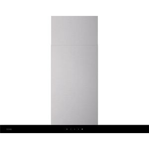 ETNA AB791RVS - RVS schouwkap met glasdesign front - 90 cm - A++