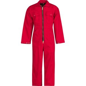 STØRVIK Nicky Kinderoverall 100% Katoen - Jongens & Meisjes - Overall Kinderen - Maat 92 - Rood