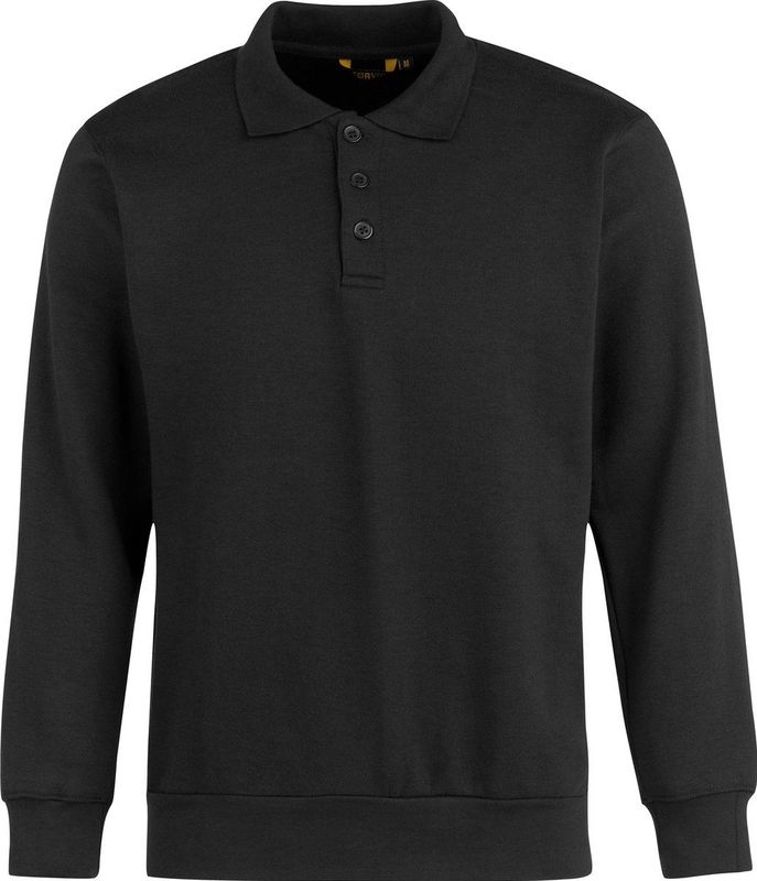 STØRVIK - Napoli - Polo Sweater - Zwart - 4 Seizoenen