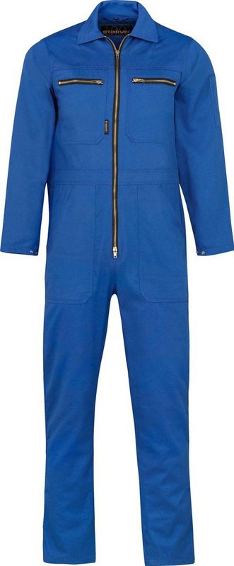 STØRVIK Nigel Rally Overall Dames & Heren - 100% Katoen - Rits - Maat 46 - Blauw