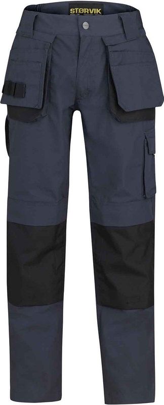 STØRVIK David Werkbroek Heren - Verstevigde Kniestukken - Antraciet Grijs