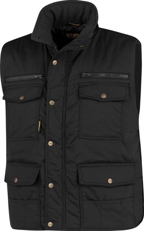 STØRVIK Pocket Bodywarmer - Zwart - Winddicht - Nylon
