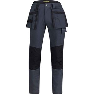 STØRVIK Tim Stretch Werkbroek - Antraciet - 97% Katoen