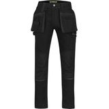 STØRVIK Tim Stretch Werkbroek Heren & Dames - 97% Katoen - Maat 2XL - Zwart