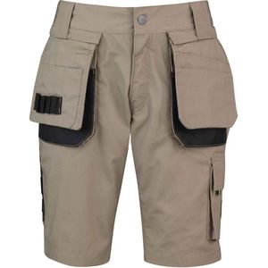 STØRVIK Job Korte Timmermans Bouw Werkbroek Heren - Werkshort - Werkbermuda - Werk Short - Maat 3XL - Khaki