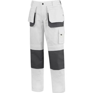 STØRVIK David Schildersbroek Werkbroek Heren - Verstevigde Kniestukken - Wit