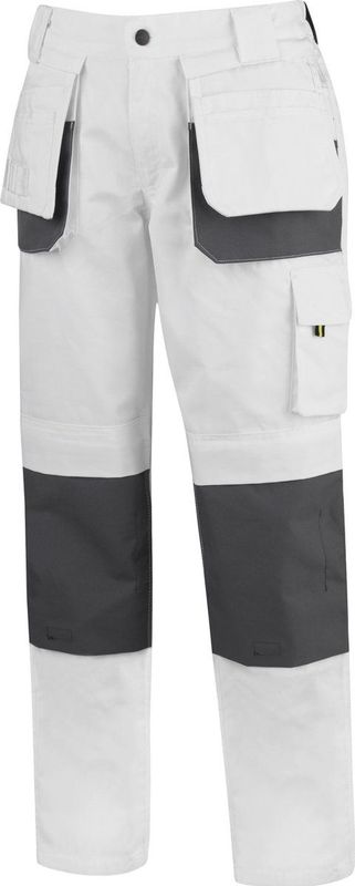 STØRVIK David Schildersbroek Werkbroek Heren - Verstevigde Kniestukken - Wit